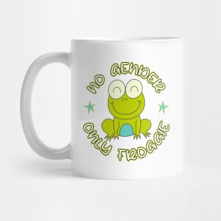 No Gender Only Froggie Funny Non Binary Green Frog Mug